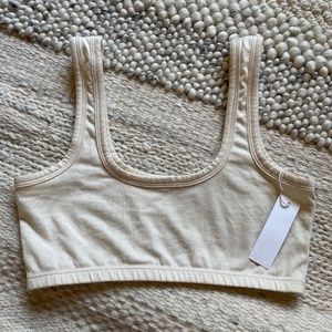 Shop Arq Wide Strap Bra Natural